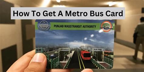 metro bus smart card|metro bus card for students.